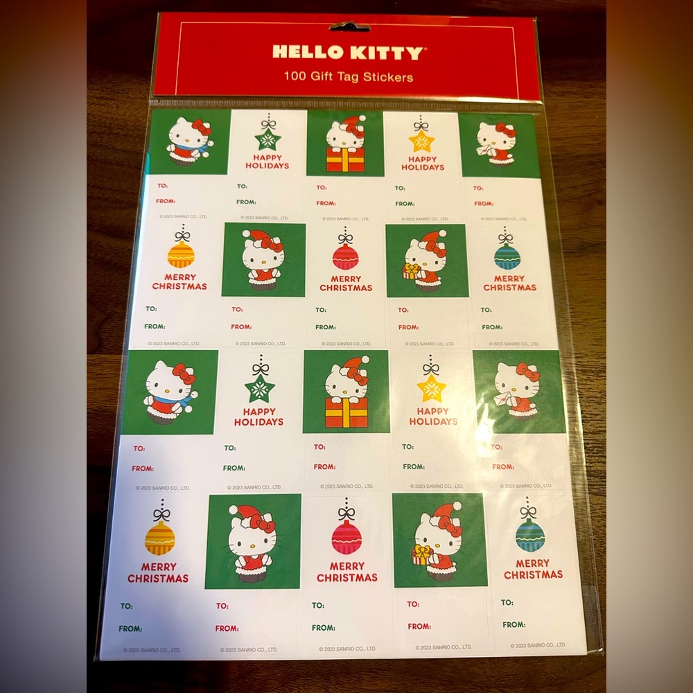 Sanrio Hello Kitty Gift Tag Sticker Sheets